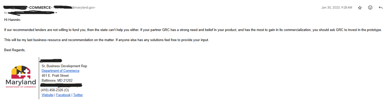 Reminder Email Screenshot