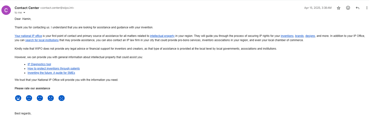 Email Screenshot